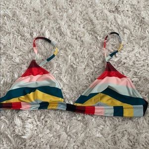 Solid and Stripe Bikini Top!